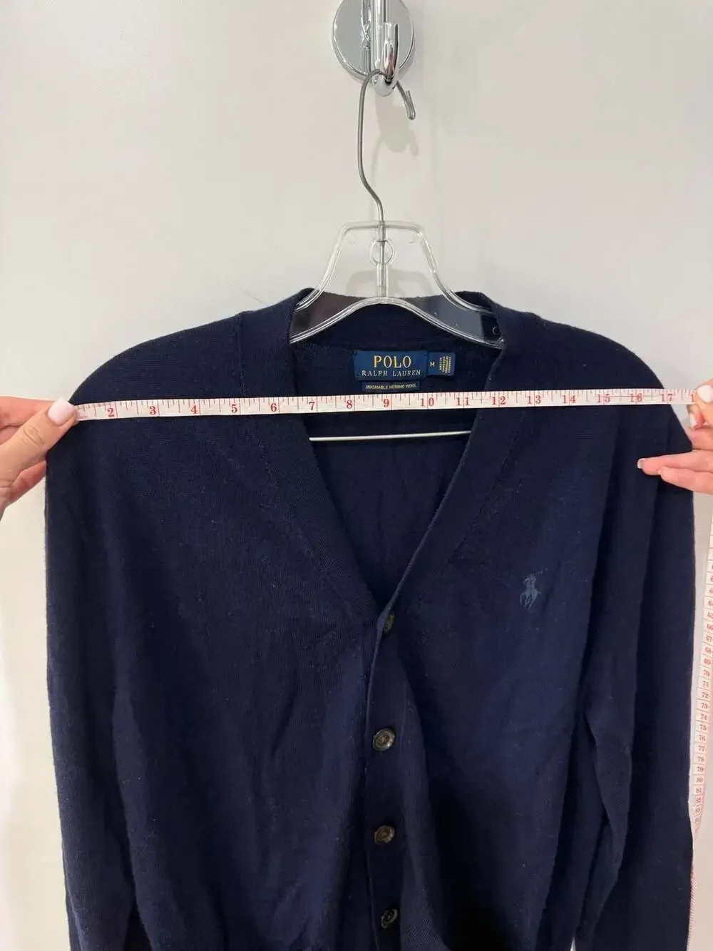 Polo Ralph Lauren Washable Merino Wool V-Neck Cardigan Sweater